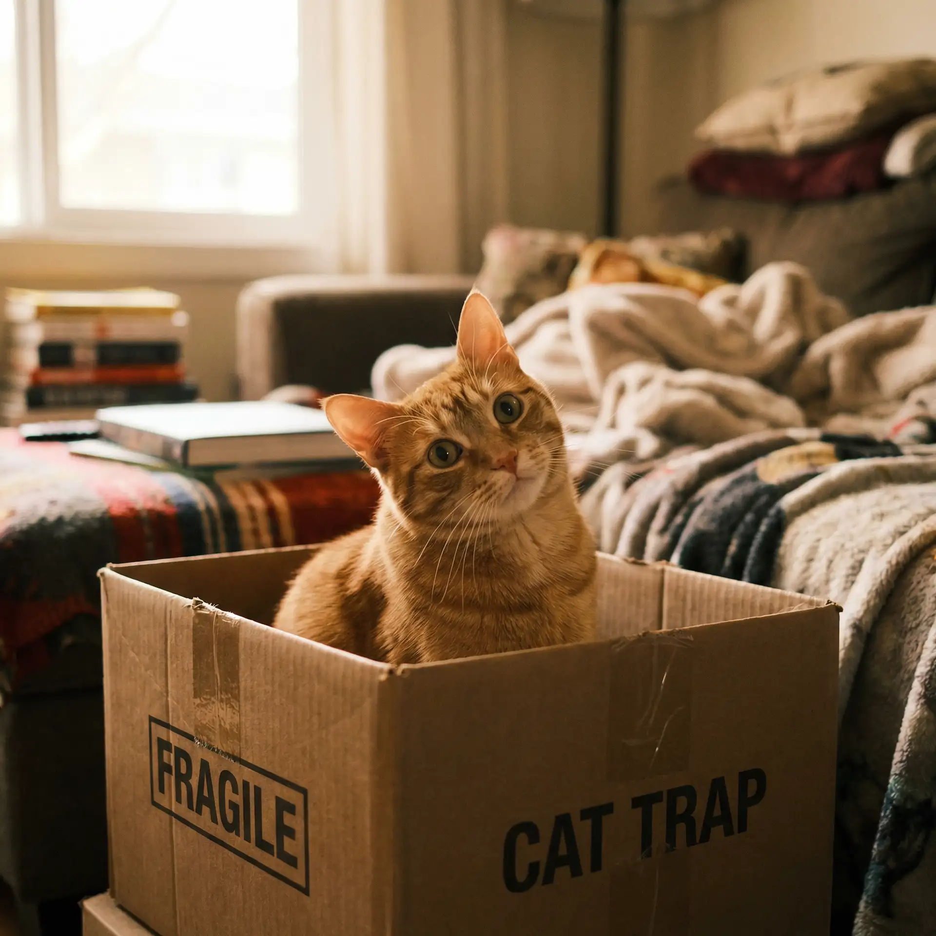 橘猫躲在纸箱里 - 哔哩哔哩在线观看免费